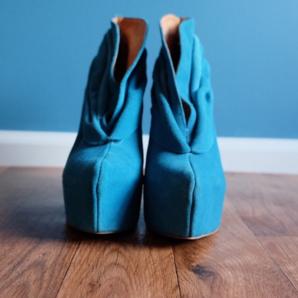 {JC} Teal Kelsey Wedge Mule - Picture 3 of 6